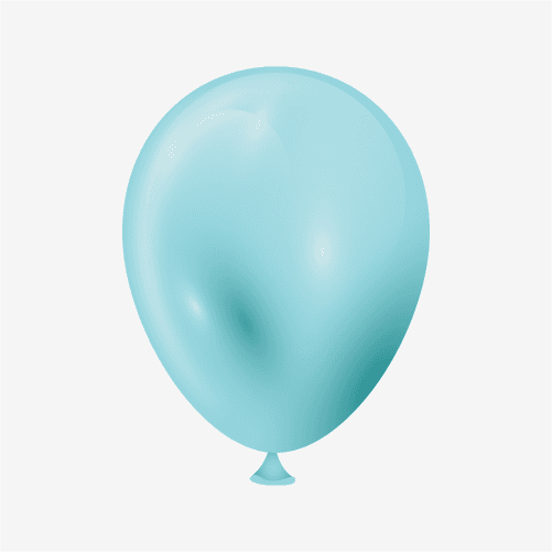 Caribbean Blue Latex Balloon