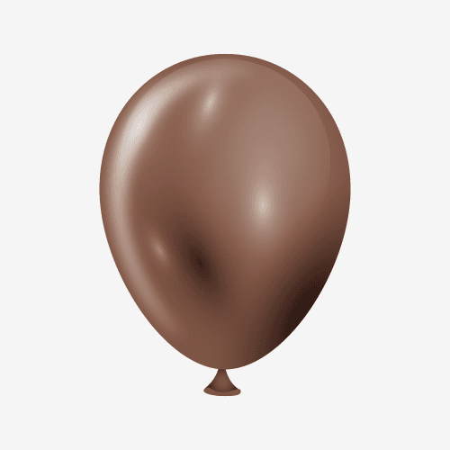 chocolate-brown balloon