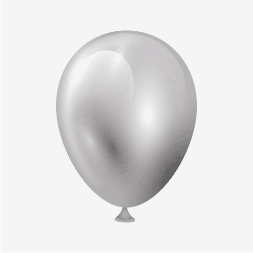 chrome-silver balloon