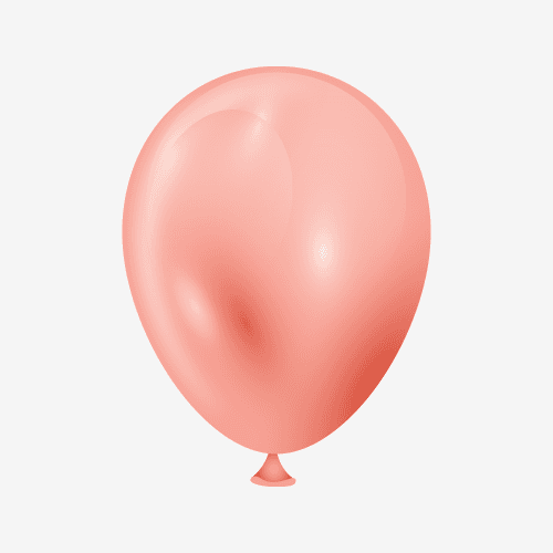 Coral Latex Balloon