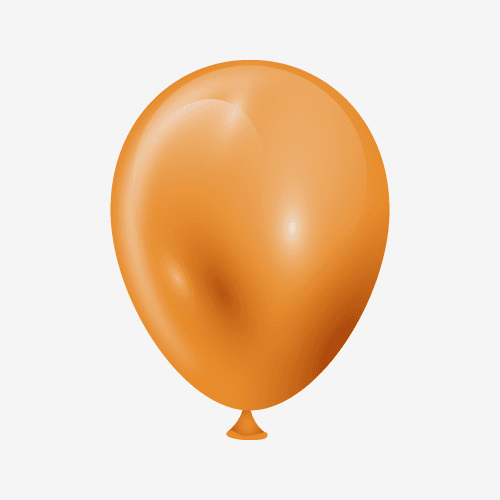 mandarin-orange balloon