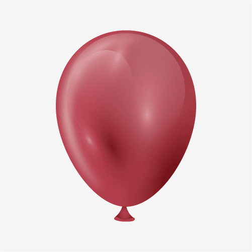 maroon balloon