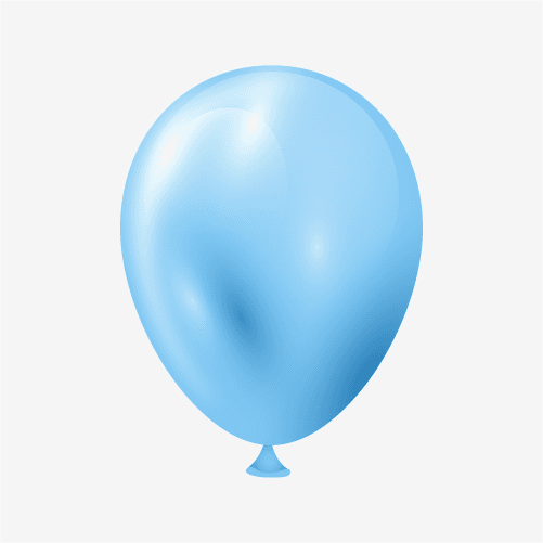 pale-blue balloon